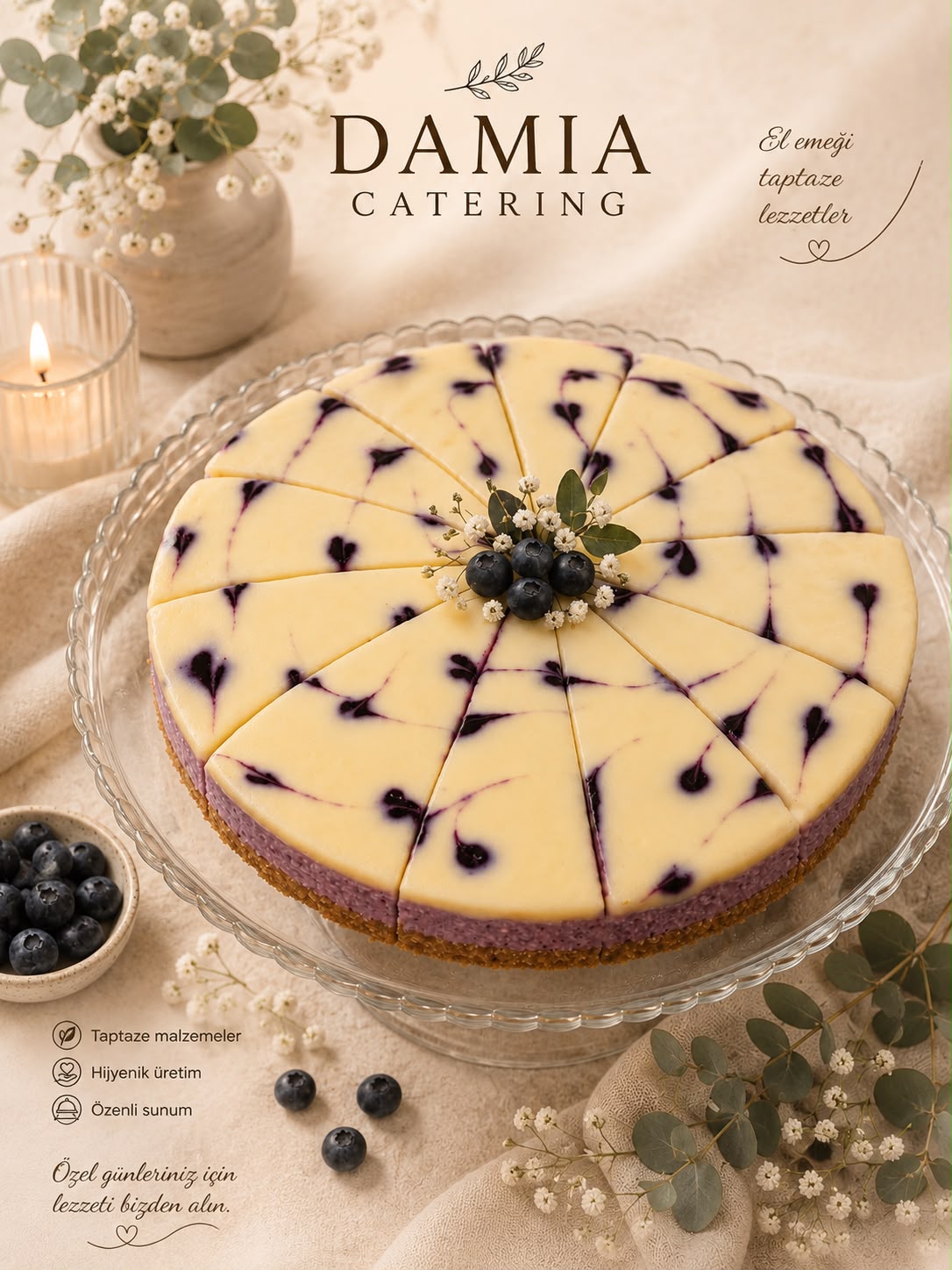 Yaban Mersinli Cheesecake